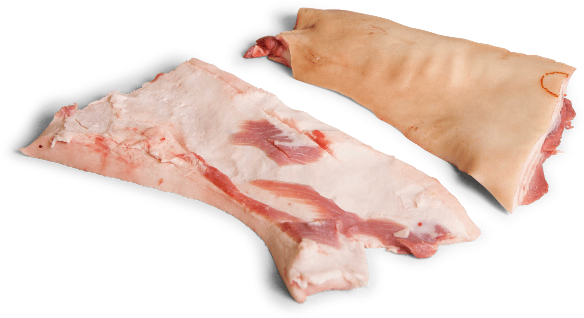 Frozen Pork Neck Fat, Rind-On