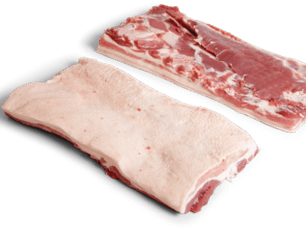Grade-A Pork Belly, Boneless, Rindless, Without Softbone 20/50